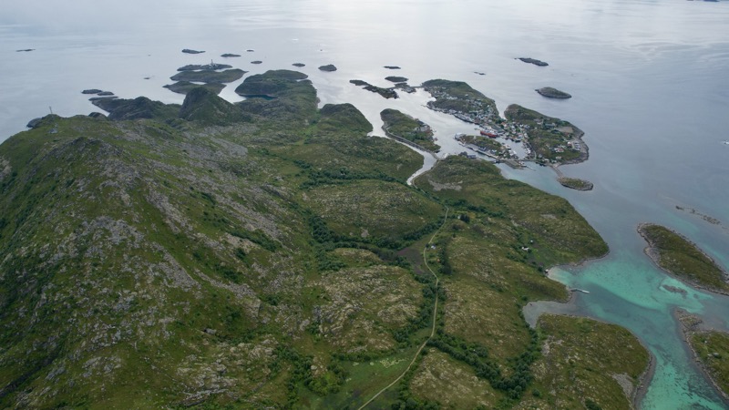 Norwegian coastal village